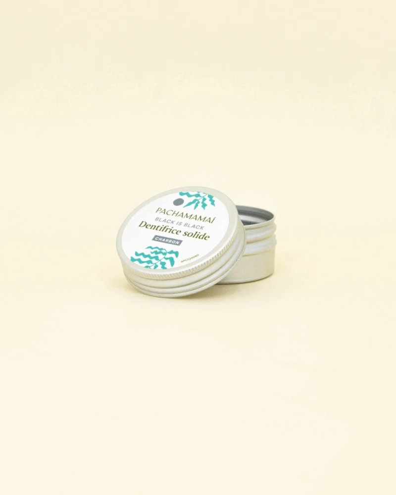 Dentifrice solide blanchissant - Charbon mentholé