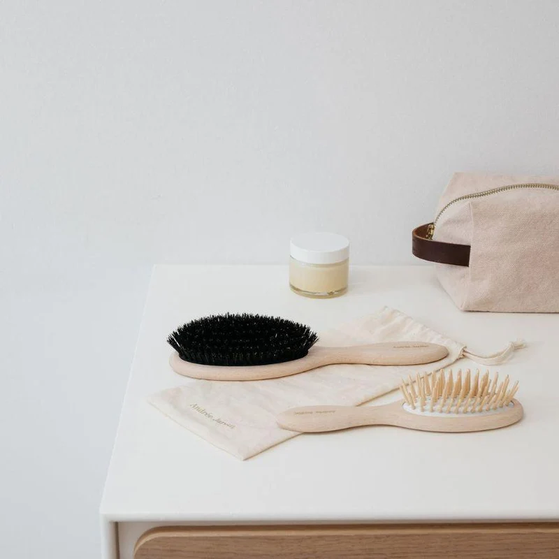 Grande Brosse À Cheveux En Poils De Sanglier