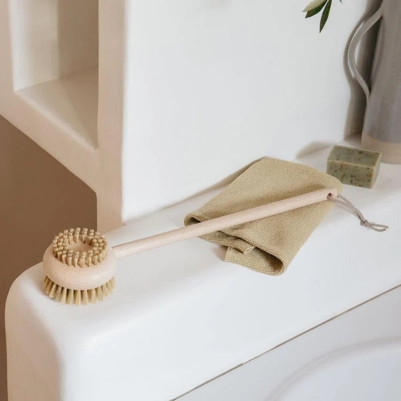 Brosse Pour Le Dos En Hêtre Ciré