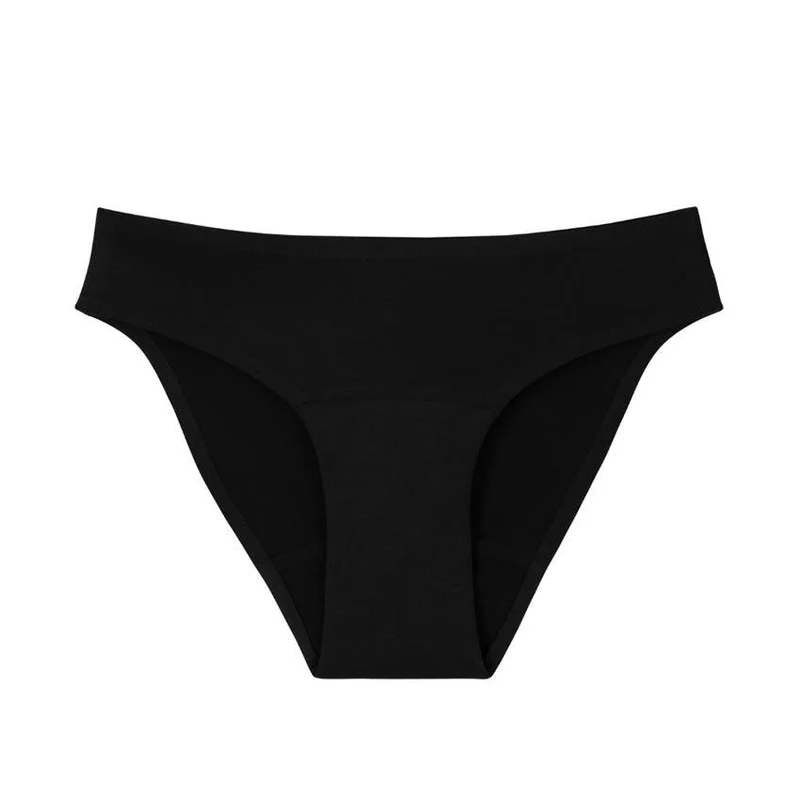 Culotte Menstruelle - XS - "Séléné" Flux Moyen - Noire