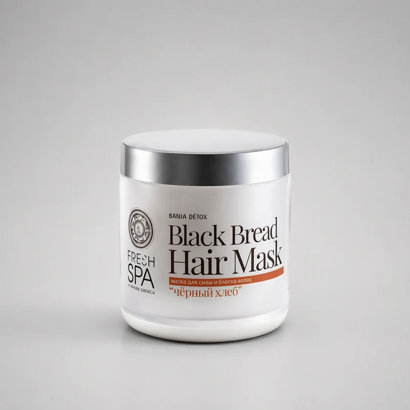 Natura Siberica FRESH SPA Pain Noir Masque Cheveux Force et Brillance 400 ml