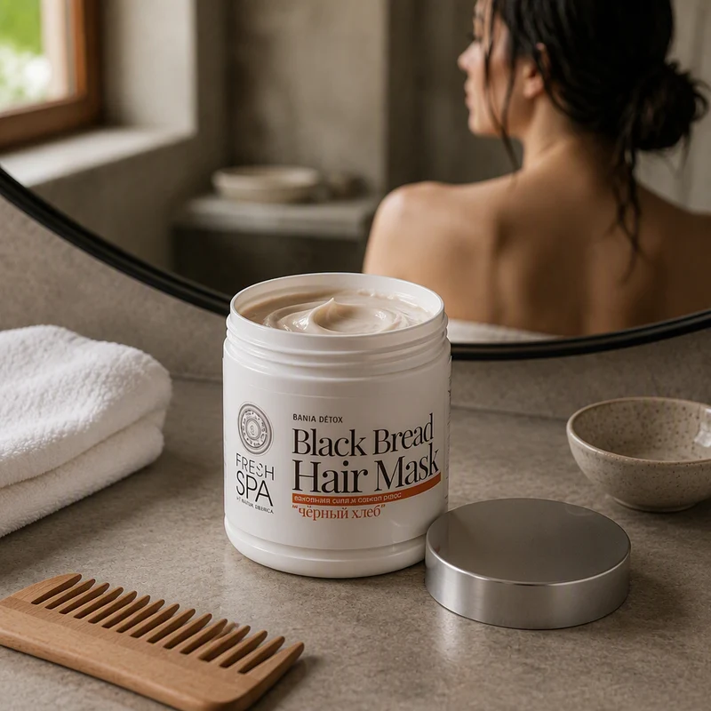 Natura Siberica FRESH SPA Pain Noir Masque Cheveux Force et Brillance 400 ml
