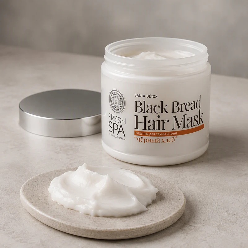 Natura Siberica FRESH SPA Pain Noir Masque Cheveux Force et Brillance 400 ml