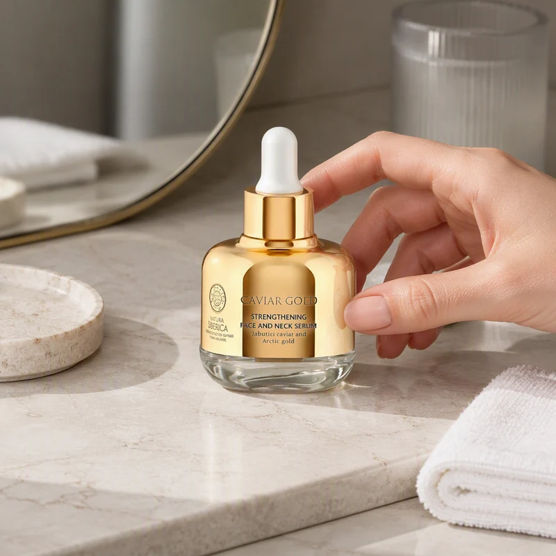 Natura Siberica CAVIAR GOLD Sérum Raffermissant Visage et Cou 30 ml