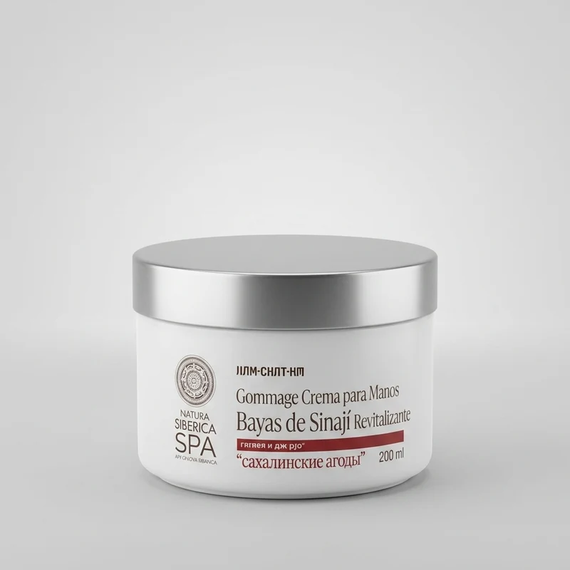 Gommage pour les mains Natura Siberica aux baies de sinají revitalisantes 200 ml