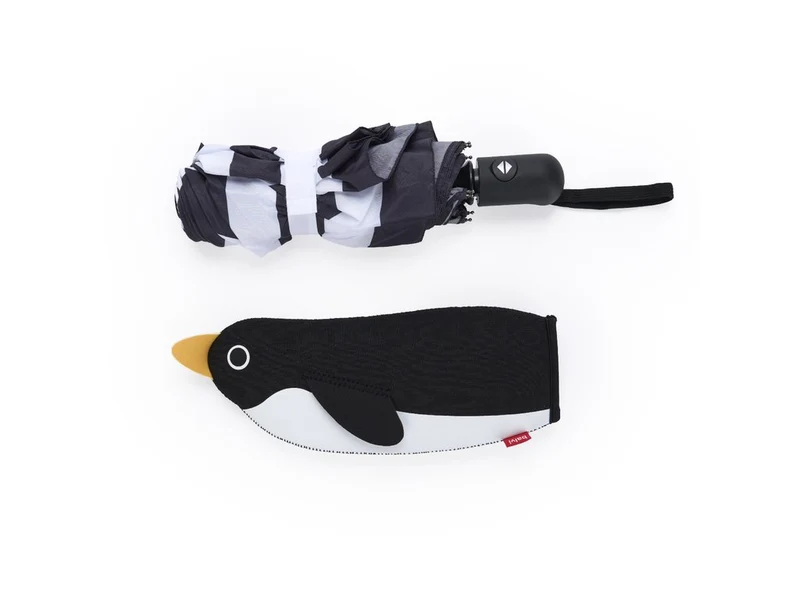 Ombrello Pieghevole Pinguino Nero-Bianco Balvi