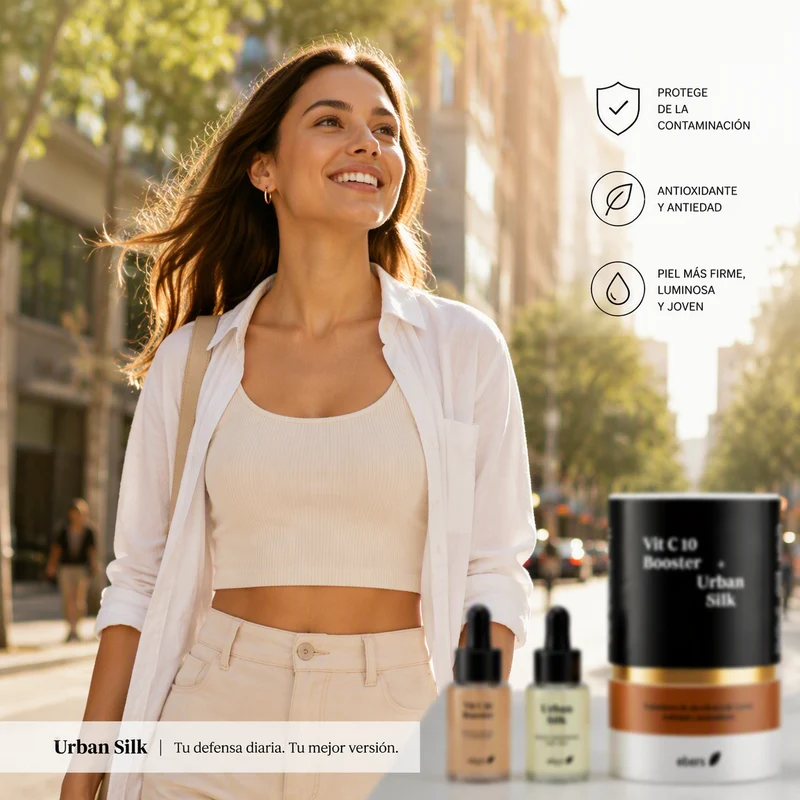 Traitement Ebers Anti-Âge et Antiox : Booster Vit C 10 + Soie Urbaine