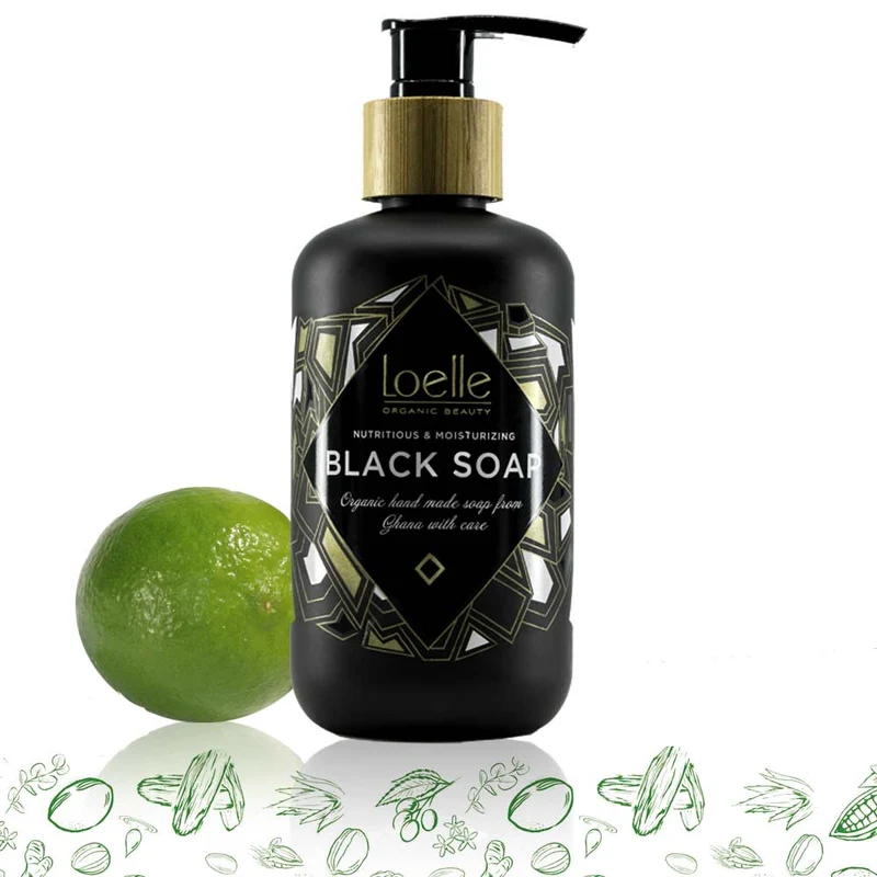 Loelle Savon Noir, liquide 250ml