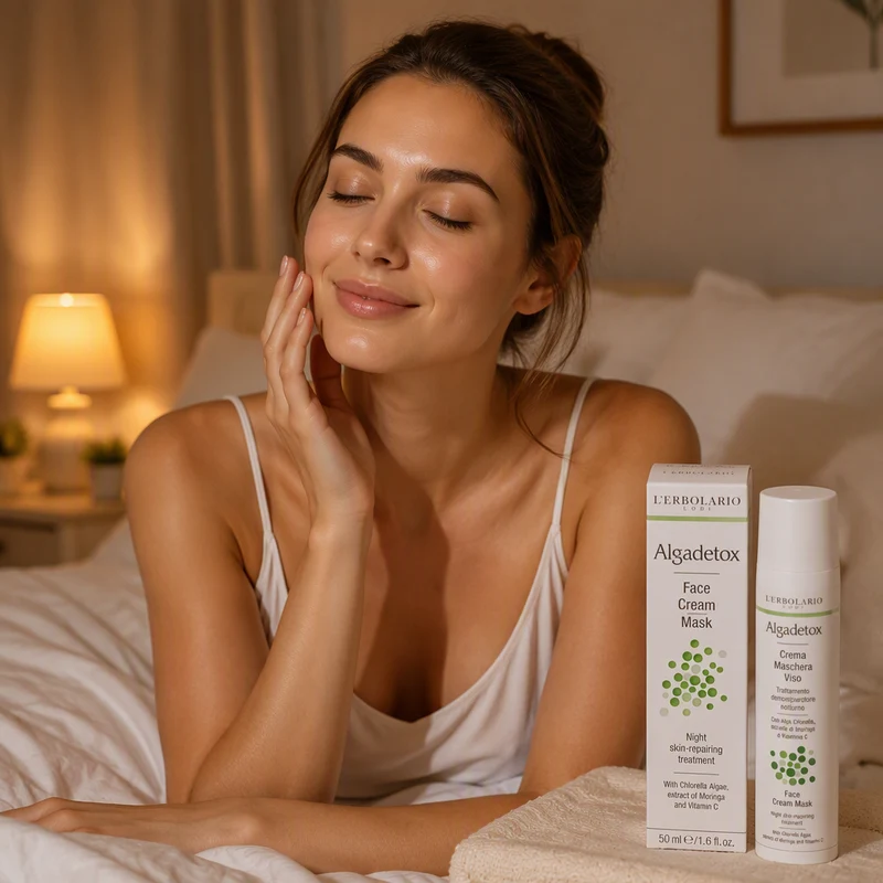 L'Erbolario Algadetox Masque Crème Visage Nuit 50 ml