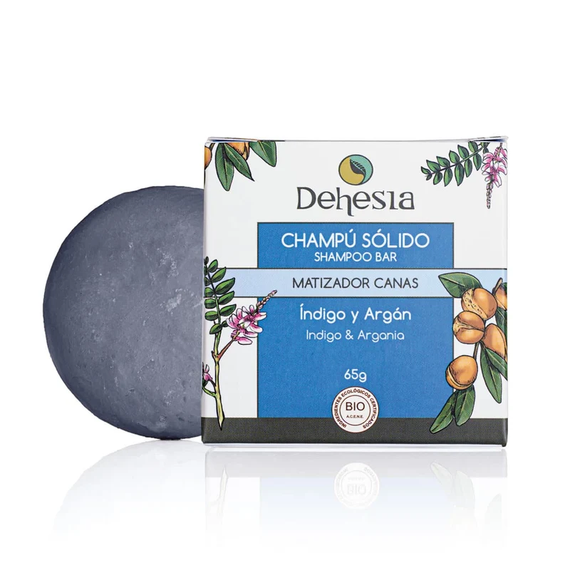 Dehesia BIO Shampoing Solide Cheveux Gris à l'Indigo et à l'Argan