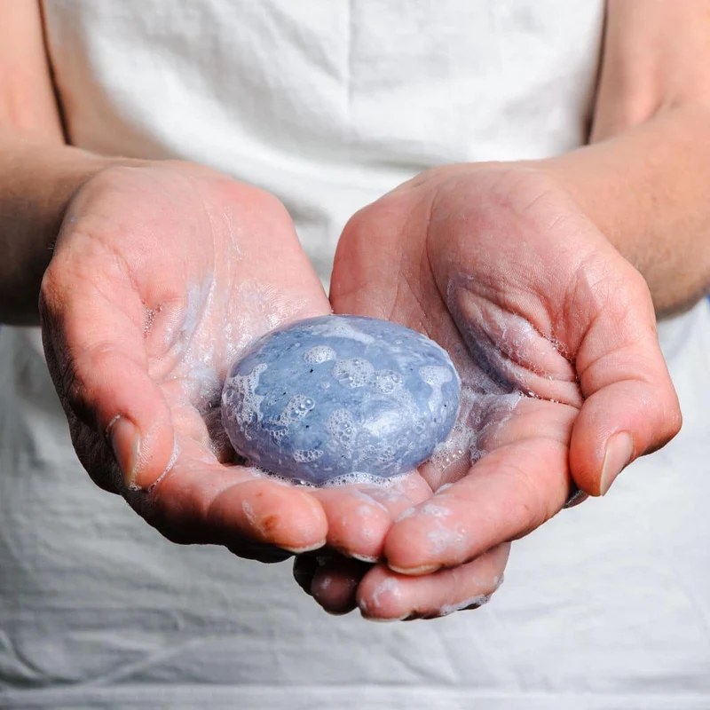 Dehesia BIO Shampoing Solide Cheveux Gris à l'Indigo et à l'Argan