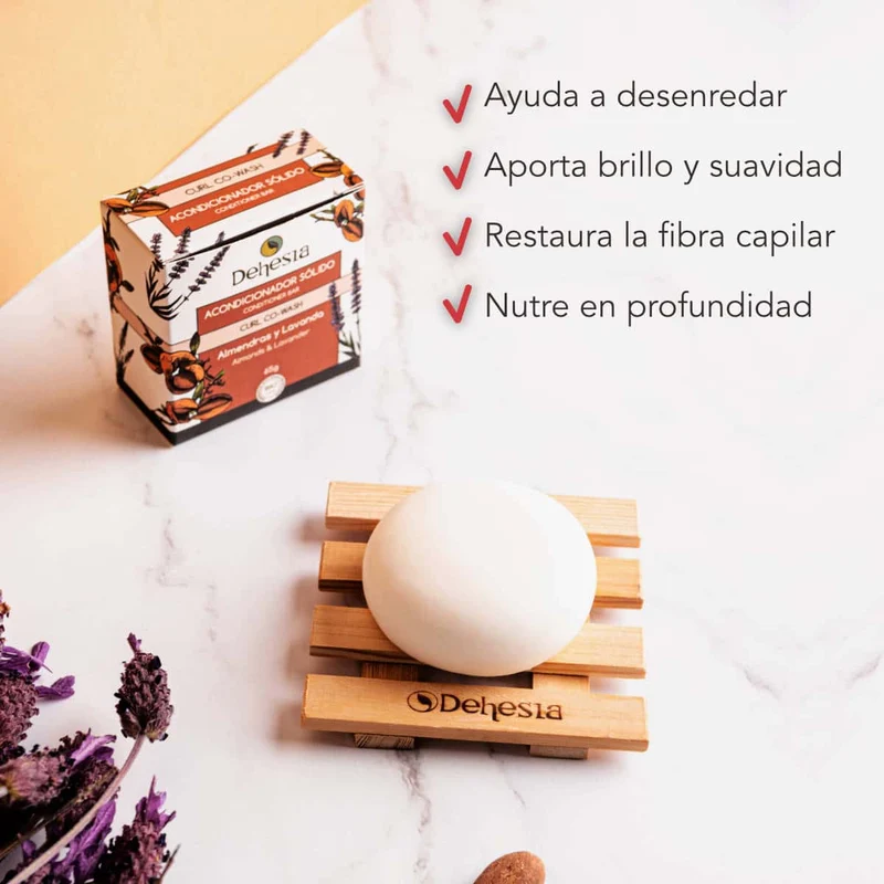 Dehesia BIO Après-Shampoing Solide aux Amandes et Lavande