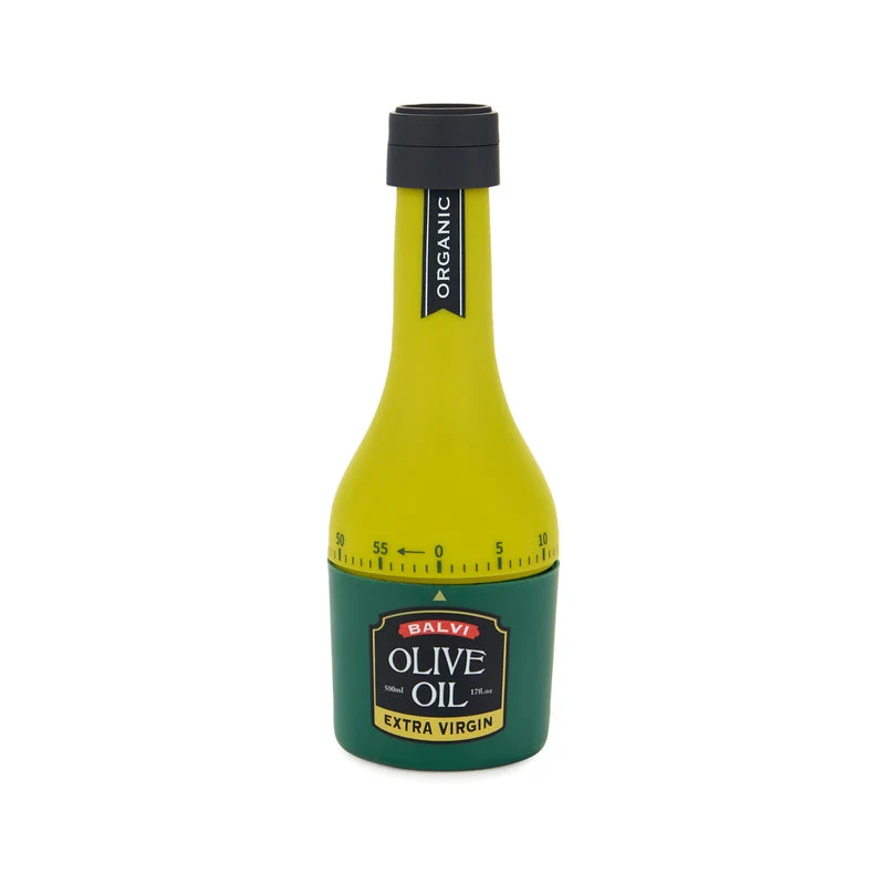 Timer da Cucina Bottiglia Olio d'Oliva Giallo Verde BALVI