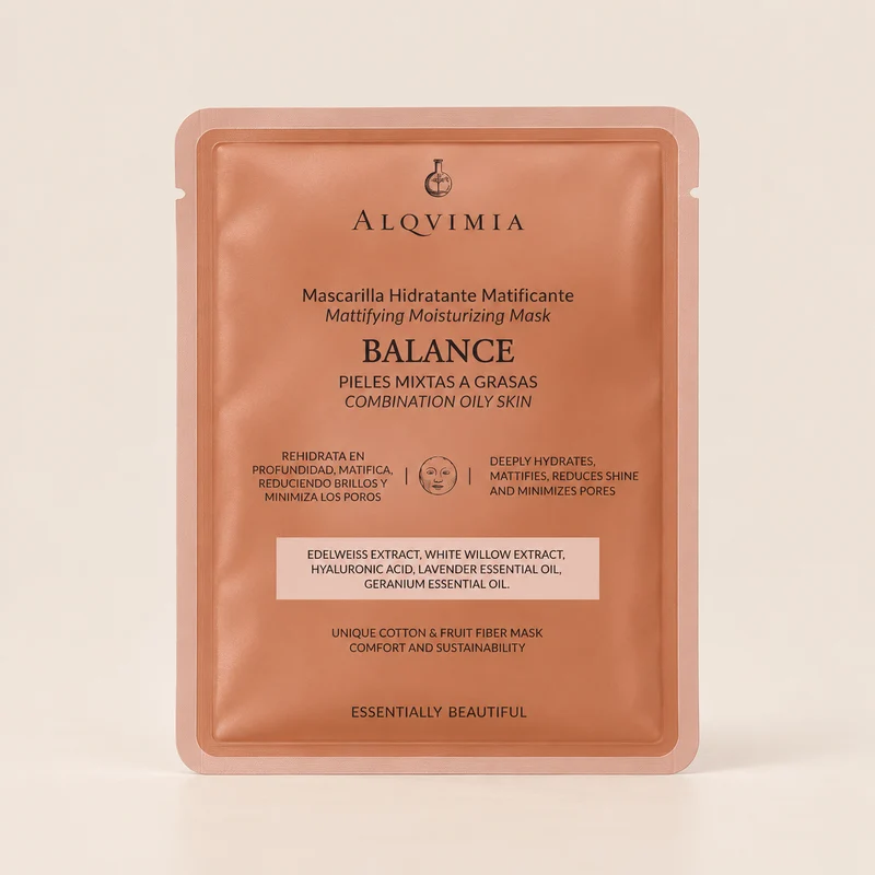 Alqvimia BALANCE Masque Visage Hydratant Matifiant