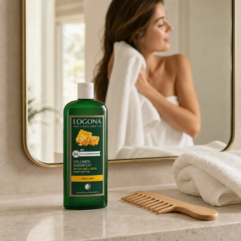 Logona Shampooing Volume au Miel et à la Bière 500ml