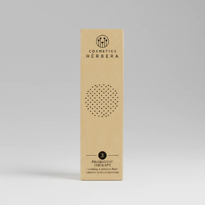 Herbera Probiotic Therapy (Fluide Visage Rose Musquée et Calendula) pour Peaux Sensibles 50ml