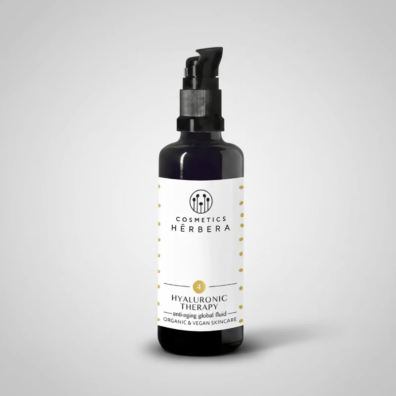 Herbera Hyaluronic Therapy (fluide anti-âge pour le visage à l'acide hyaluronique, à la grenade et au raisin) 50 ml