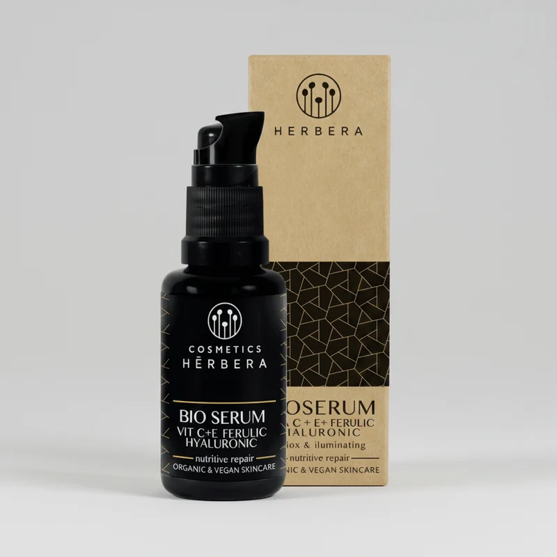 Herbera Antiox Sérum Hyaluronique Illuminateur avec Vitamine C + E + Ferulic 30ml
