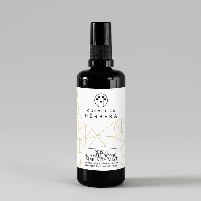 Herbera Reishi & Hyaluronic Immunity Facial Mist pour régénérer et éclaircir la peau 100 ml