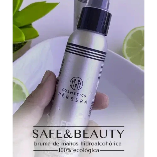 Herbera SAFE & BEAUTY Brume Désinfectante pour les Mains 100% BIO 100ml