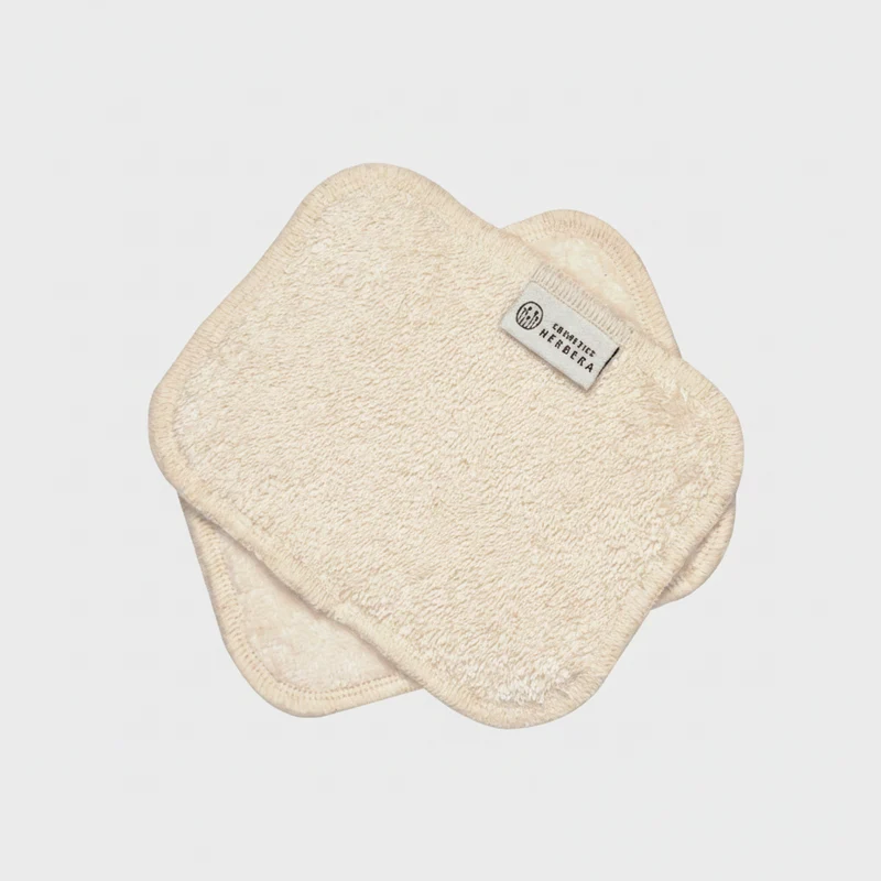 Mousselines de coton biologique Herbera pour le nettoyage du visage