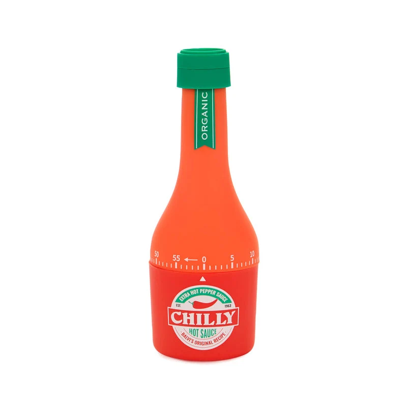 Timer da Cucina Bottiglia Salsa Piccante Arancione Verde BALVI
