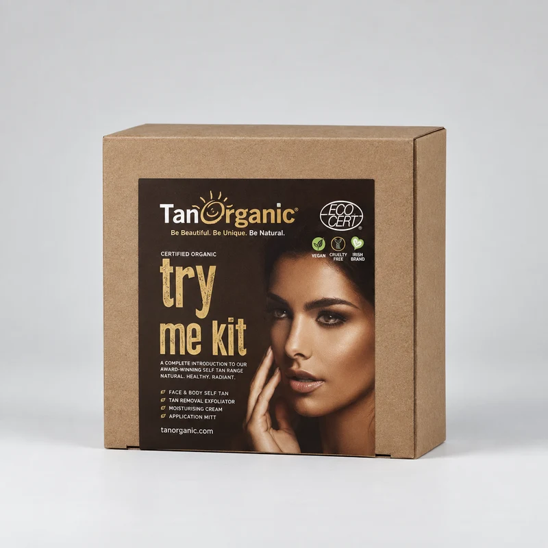 Tanorganic TRY ME KIT - Autobronzant + Huile sèche + Gant exfoliant