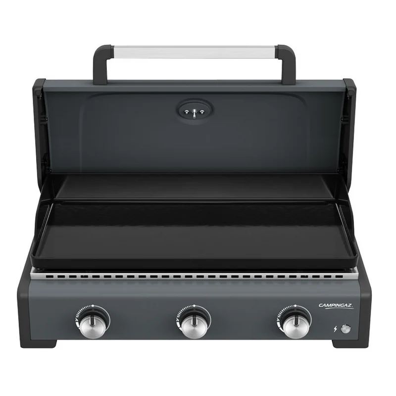 Plancha a Gas Portatile Sigma 3 Cook 3 Fuochi Nero e Grigio Campingaz