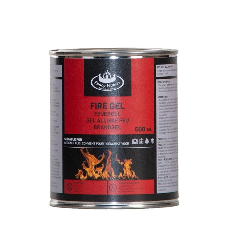 Gel Combustibile 500ml Rosso Nero