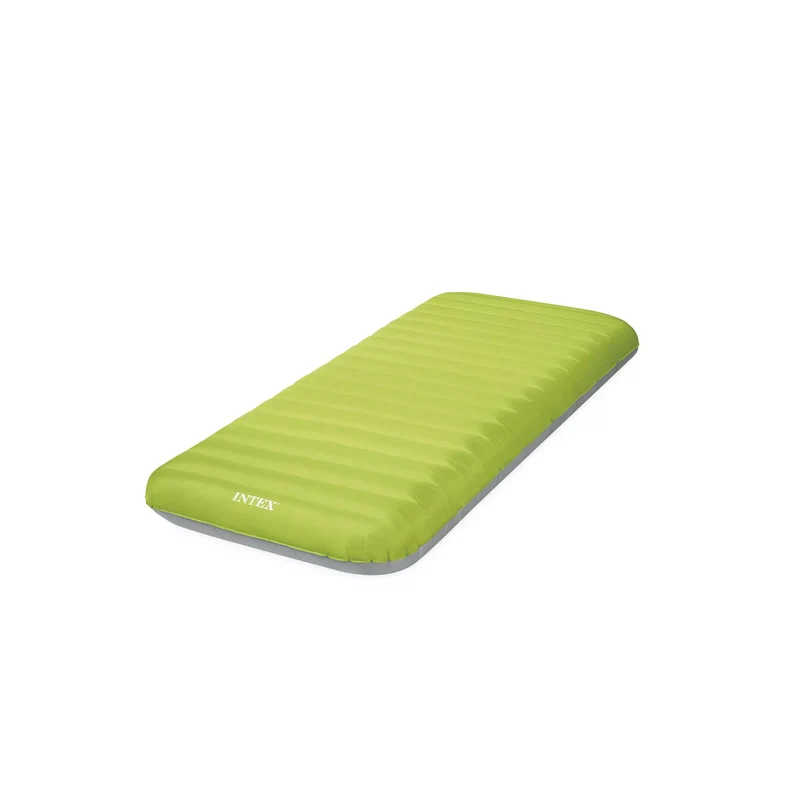 INTEX Materasso Campeggio Singolo TPU Verde 76cm x 191cm x 17cm