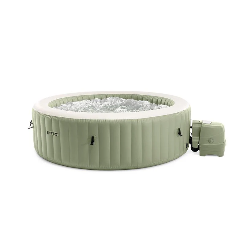 Intex Spa Idromassaggio PureSpa Bubble Massage 6 posti Verde Oliva