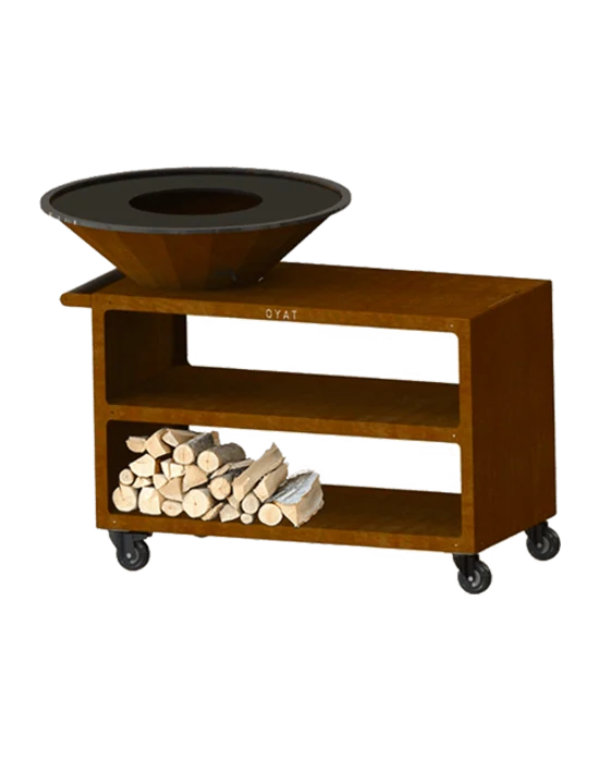 BARBECUE A BRACIERE PONTAILLAC 88 CON CARRELLO COGNAC