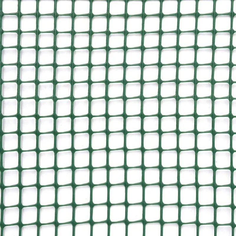 Rete Quadra Maglia Verde 10mm per Recinzioni 100x500cm