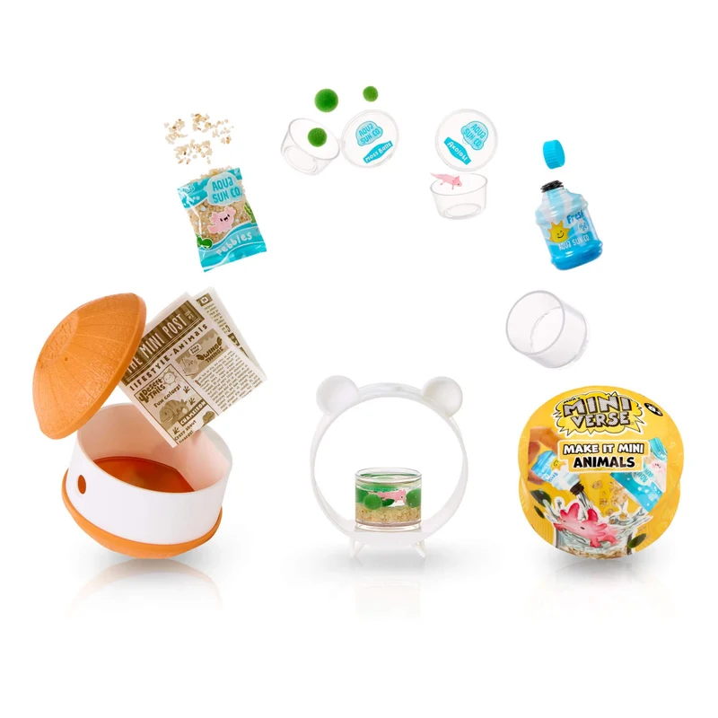 MGA MINIVERSE Kit creativo “Make It Mini Animals” mini collezionabili, 1 set, multicolore