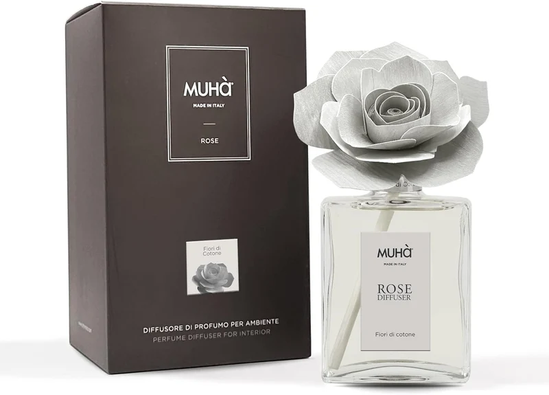 PROFUMATORE D'AMBIENTE ROSA DIFFUSER FIORI DI COTONE 200 ML