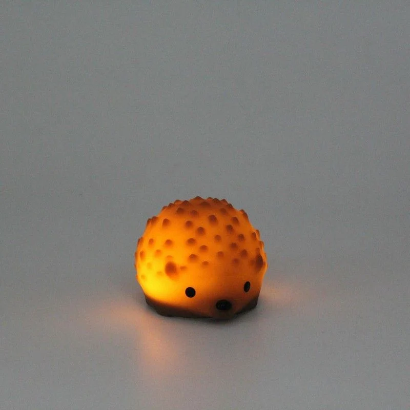 Luce Notturna Mini Riccio in Silicone 6 x 5 x 4 cm - Arancione