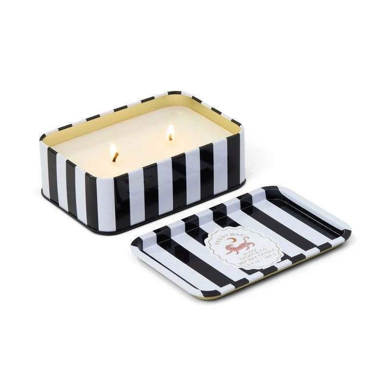 Paddywax Candela in Latta Stampata "A Dopo" - Cedro nero e Fico (184g)