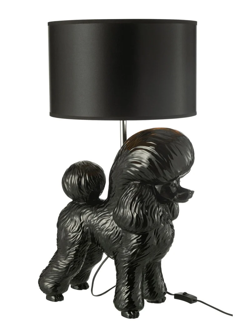 Lampada Barboncino 42x37x74.5 cm Nero