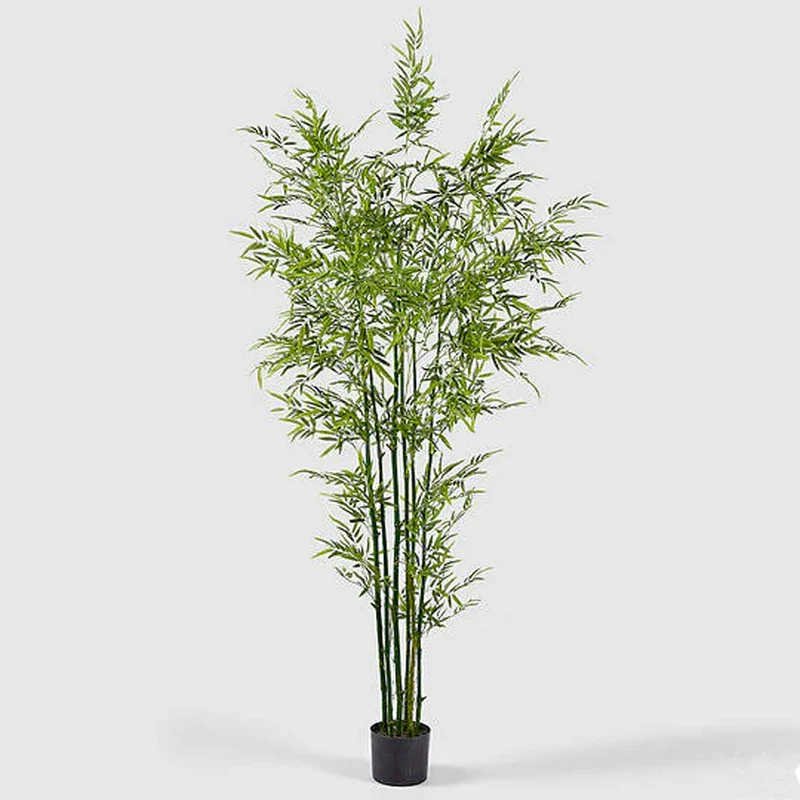 BAMBOO ARTIFICIALE CON VASO H210CM VERDE
