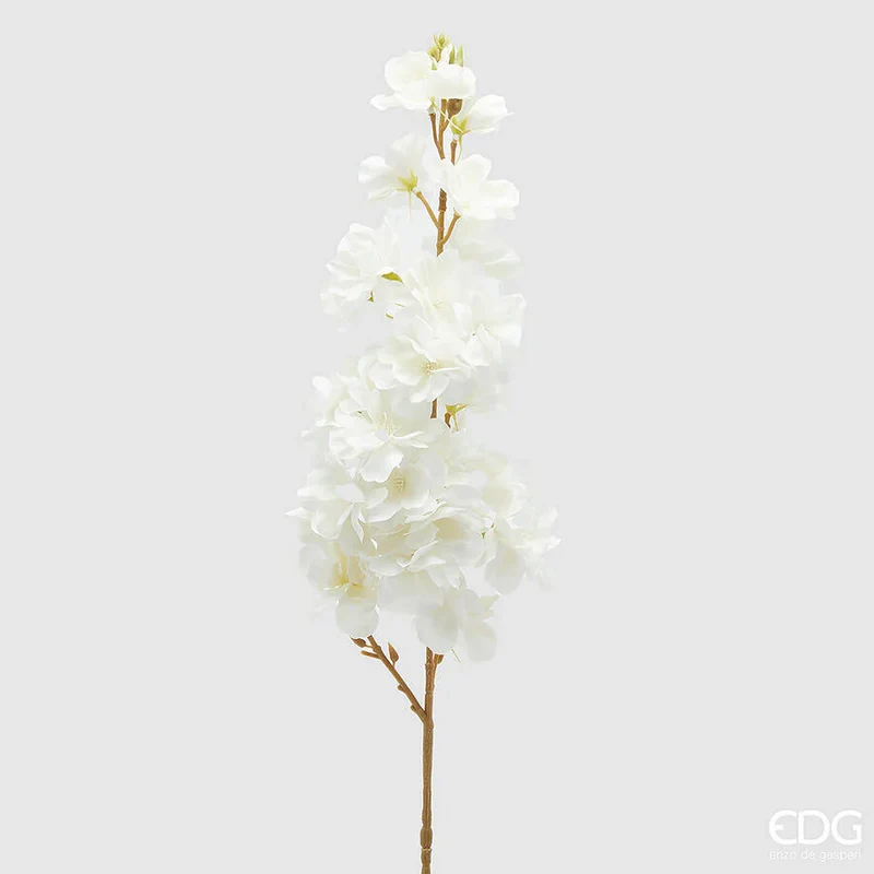 RAMO DI SAKURA FIORI DI CILIEGIO H70CM BIANCO