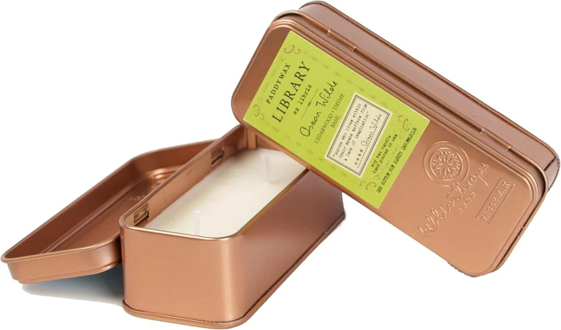 CANDELA PROFUMATA DUE STOPPINI, 56G, LEGNO DI CEDRO