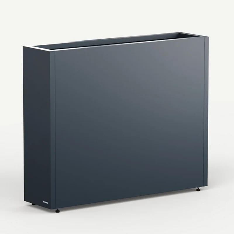 FIORIERA ALTA "PLANTER DIVIDER 25" IN METALLO 100X25X80CM ANTRACITE