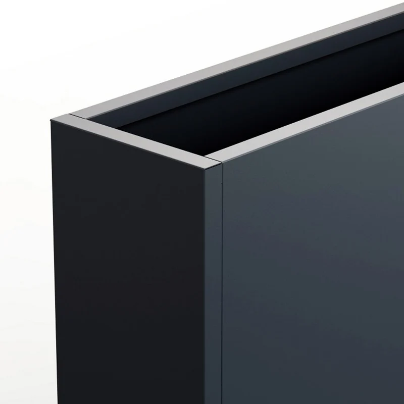 FIORIERA ALTA "PLANTER DIVIDER 40" IN METALLO 100X40X80CM ANTRACITE
