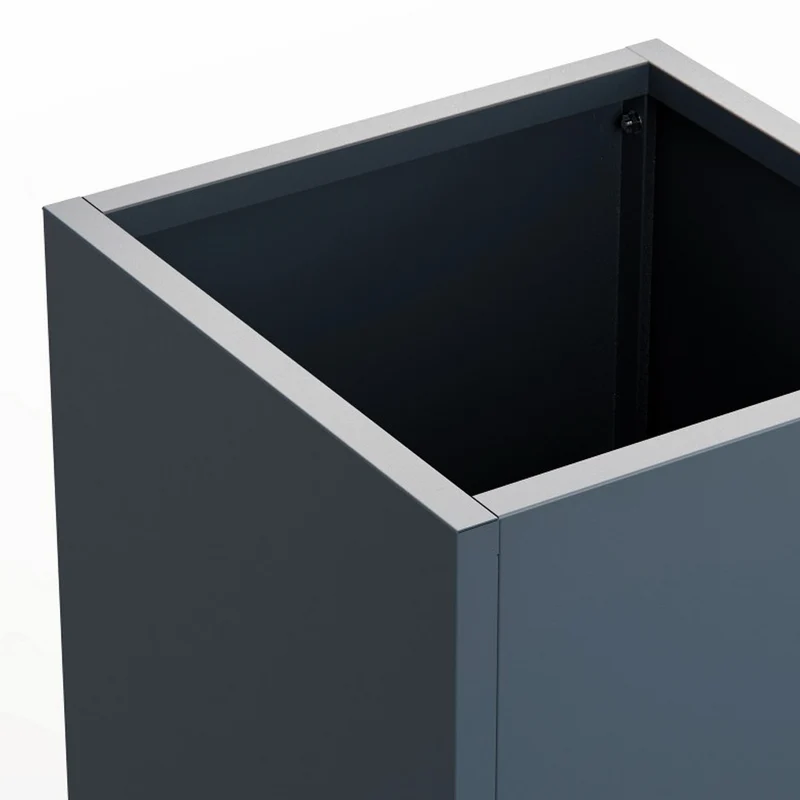 FIORIERA ALTA "PLANTER COLUMN" IN METALLO 50X50X100CM ANTRACITE