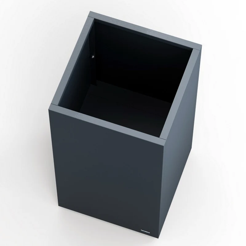 FIORIERA ALTA "PLANTER COLUMN" IN METALLO 50X50X100CM ANTRACITE