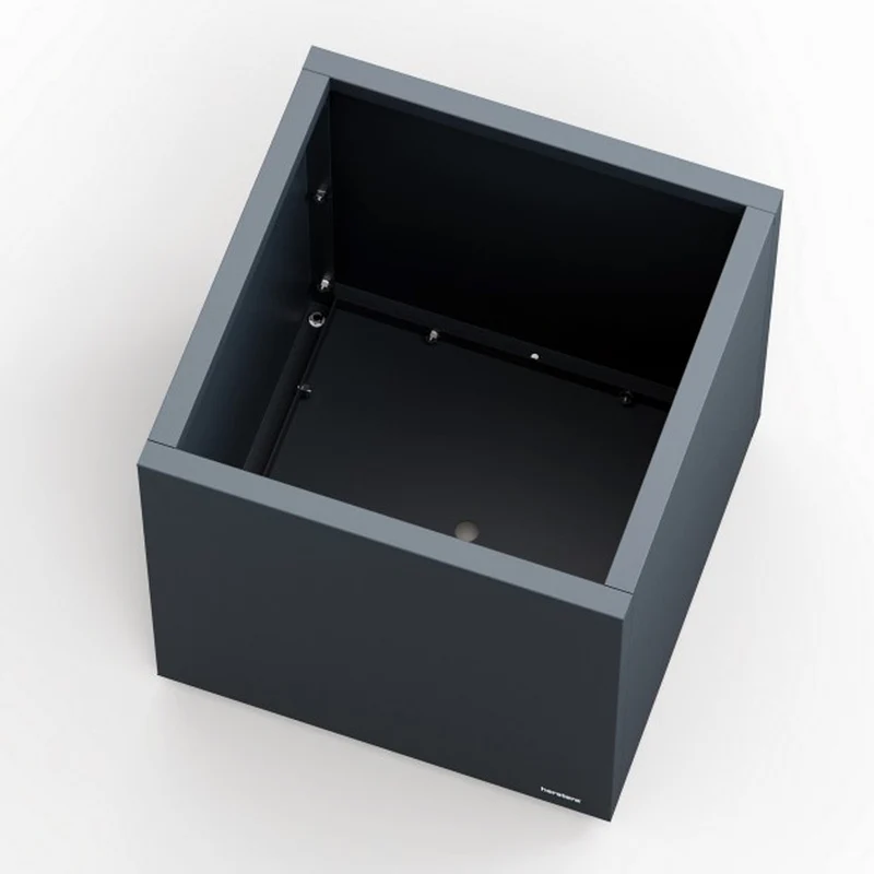 FIORIERA CUBO "PLANTER CUBE 50" IN METALLO 50X50X50CM ANTRACITE