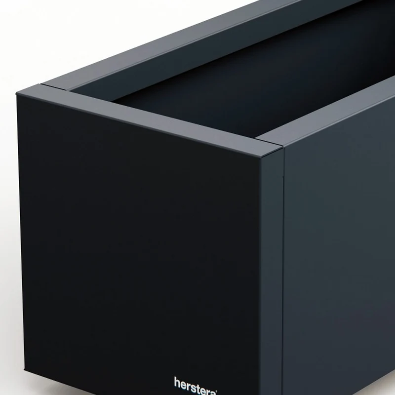 FIORIERA "PLANTER BALCONY" IN METALLO 100X25X25CM ANTRACITE