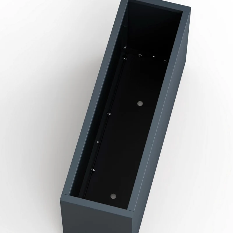 FIORIERA "PLANTER 30" IN METALLO 150X30X50CM ANTRACITE