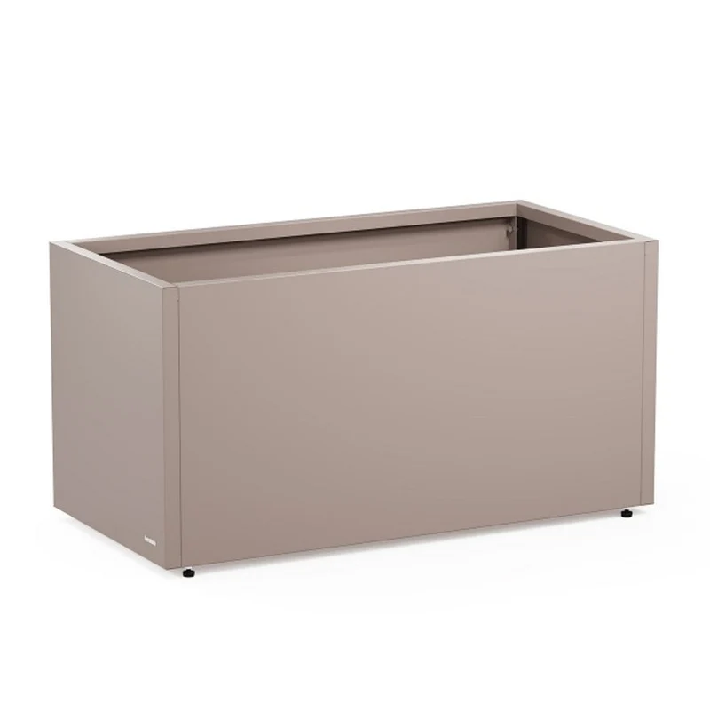 FIORIERA "PLANTER 50" IN METALLO 100X50X50CM TORTORA