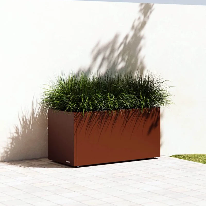 FIORIERA "PLANTER 50" IN METALLO 100X50X50CM CORTEN